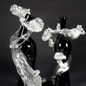Pine Vase - Blown Glass, Sculpted Glass - 23x20x15 in. - 2011